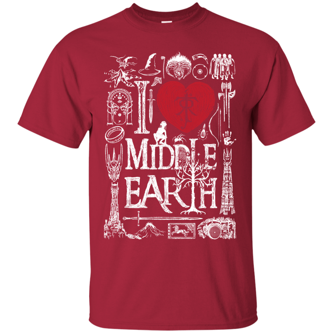T-Shirts Cardinal / S I Love Middle Earth T-Shirt
