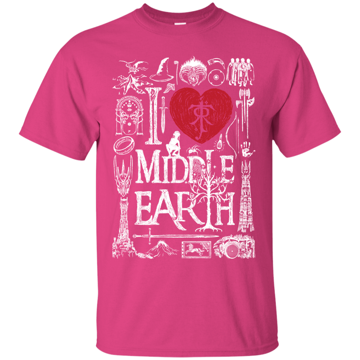 T-Shirts Heliconia / S I Love Middle Earth T-Shirt