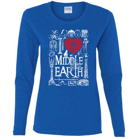 T-Shirts Royal / S I Love Middle Earth Women's Long Sleeve T-Shirt