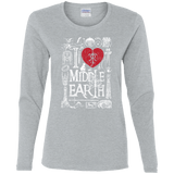 T-Shirts Sport Grey / S I Love Middle Earth Women's Long Sleeve T-Shirt