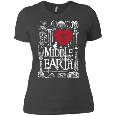 T-Shirts Heavy Metal / X-Small I Love Middle Earth Women's Premium T-Shirt
