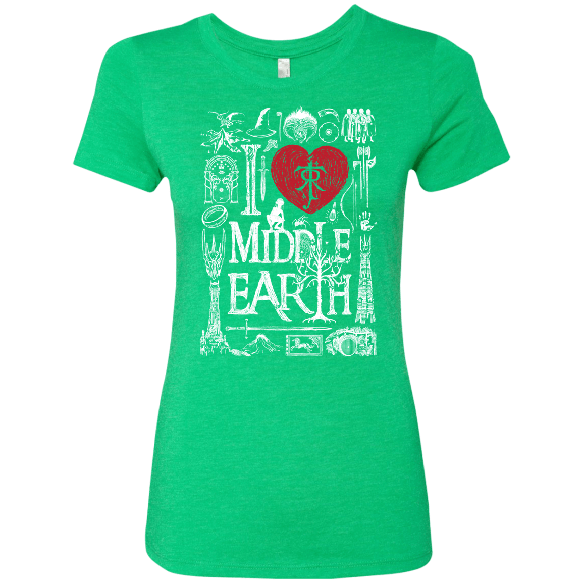 T-Shirts Envy / S I Love Middle Earth Women's Triblend T-Shirt