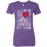T-Shirts Purple Rush / S I Love Middle Earth Women's Triblend T-Shirt