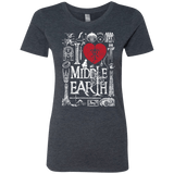 T-Shirts Vintage Navy / S I Love Middle Earth Women's Triblend T-Shirt