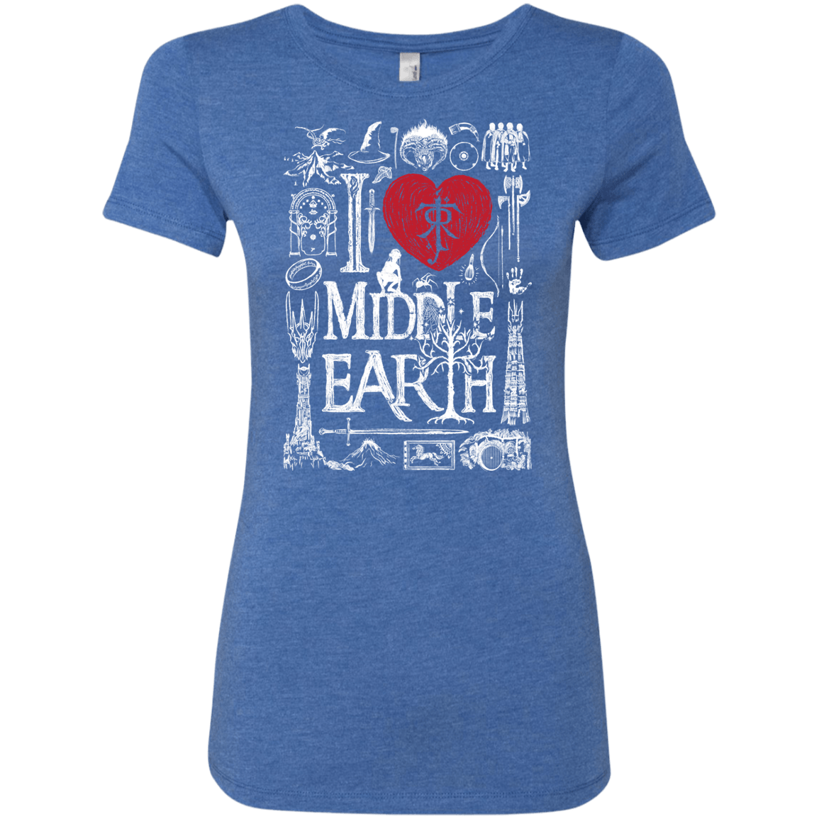 T-Shirts Vintage Royal / S I Love Middle Earth Women's Triblend T-Shirt