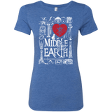 T-Shirts Vintage Royal / S I Love Middle Earth Women's Triblend T-Shirt