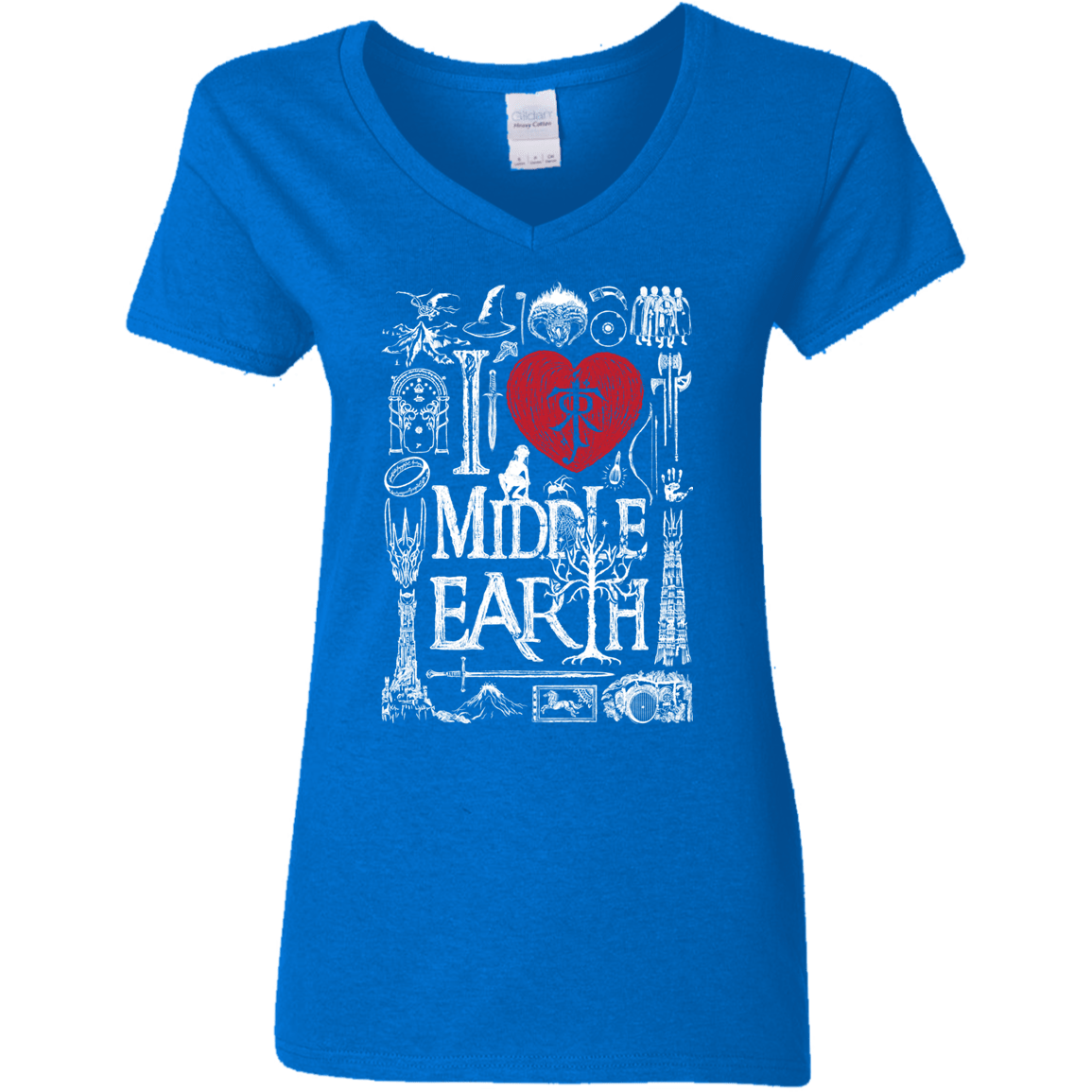 T-Shirts Royal / S I Love Middle Earth Women's V-Neck T-Shirt