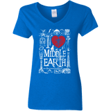 T-Shirts Royal / S I Love Middle Earth Women's V-Neck T-Shirt