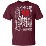 T-Shirts Maroon / YXS I Love Middle Earth Youth T-Shirt