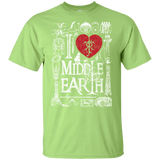 T-Shirts Mint Green / YXS I Love Middle Earth Youth T-Shirt
