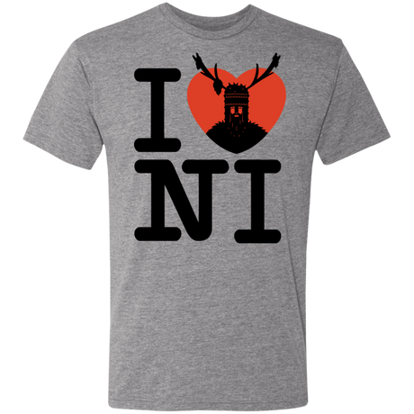 T-Shirts Premium Heather / S I Love NI Men's Triblend T-Shirt