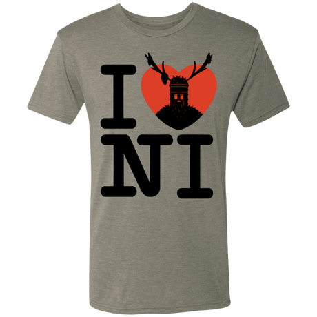 T-Shirts Venetian Grey / S I Love NI Men's Triblend T-Shirt