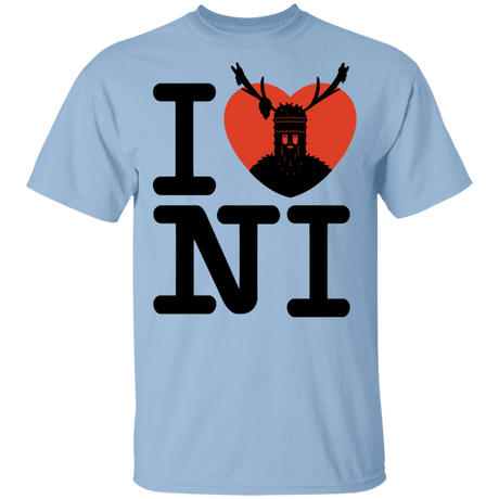 T-Shirts Light Blue / S I Love NI T-Shirt