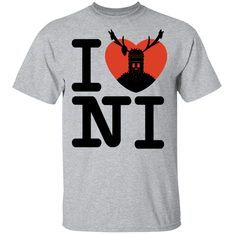 T-Shirts Sport Grey / S I Love NI T-Shirt