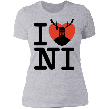 T-Shirts Heather Grey / S I Love NI Women's Premium T-Shirt