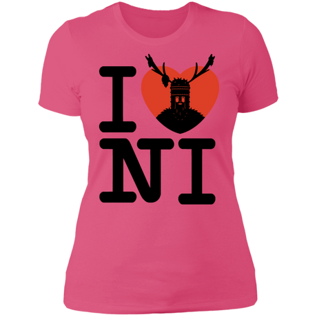 T-Shirts Hot Pink / S I Love NI Women's Premium T-Shirt
