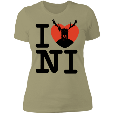 T-Shirts Light Olive / S I Love NI Women's Premium T-Shirt
