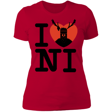 T-Shirts Red / S I Love NI Women's Premium T-Shirt