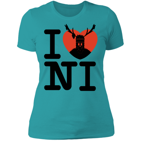 T-Shirts Tahiti Blue / S I Love NI Women's Premium T-Shirt