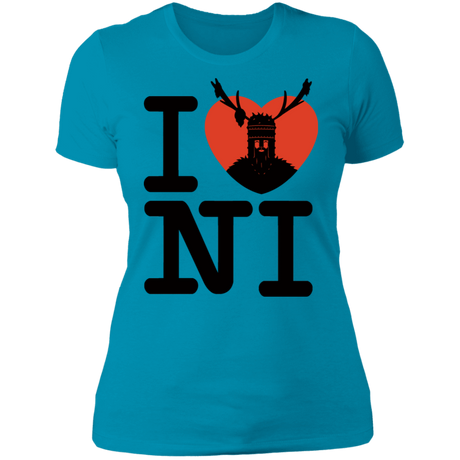 T-Shirts Turquoise / S I Love NI Women's Premium T-Shirt