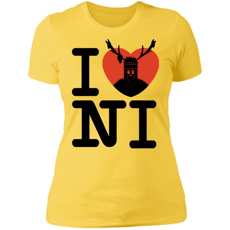 T-Shirts Vibrant Yellow / S I Love NI Women's Premium T-Shirt