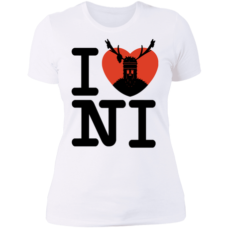 T-Shirts White / S I Love NI Women's Premium T-Shirt