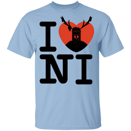T-Shirts Light Blue / YXS I Love NI Youth T-Shirt