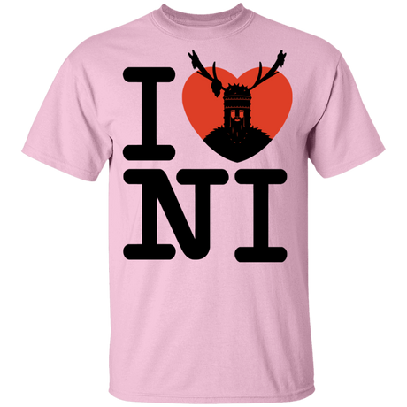 T-Shirts Light Pink / YXS I Love NI Youth T-Shirt