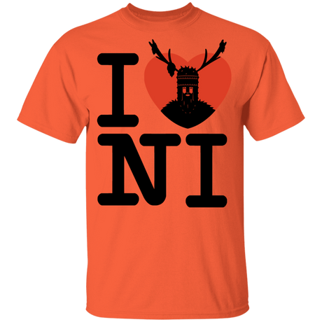 T-Shirts Orange / YXS I Love NI Youth T-Shirt