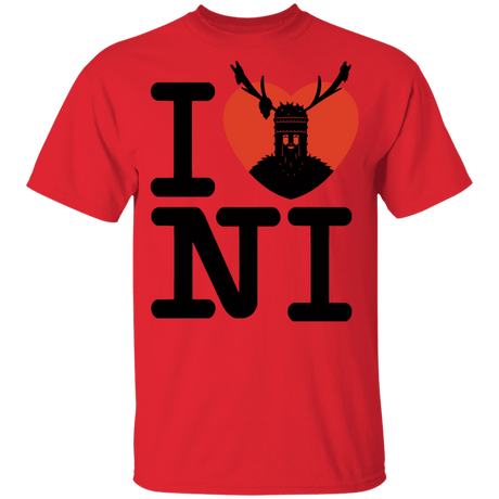 T-Shirts Red / YXS I Love NI Youth T-Shirt