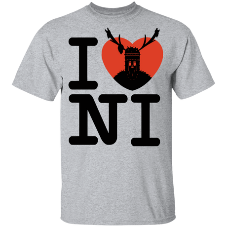 T-Shirts Sport Grey / YXS I Love NI Youth T-Shirt