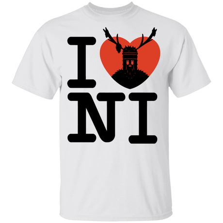 T-Shirts White / YXS I Love NI Youth T-Shirt