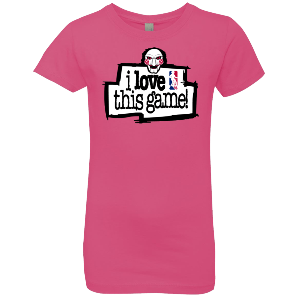 T-Shirts Hot Pink / YXS I Love This Game Girls Premium T-Shirt