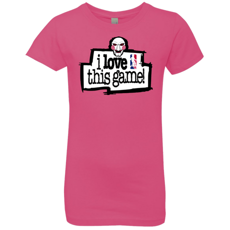 T-Shirts Hot Pink / YXS I Love This Game Girls Premium T-Shirt