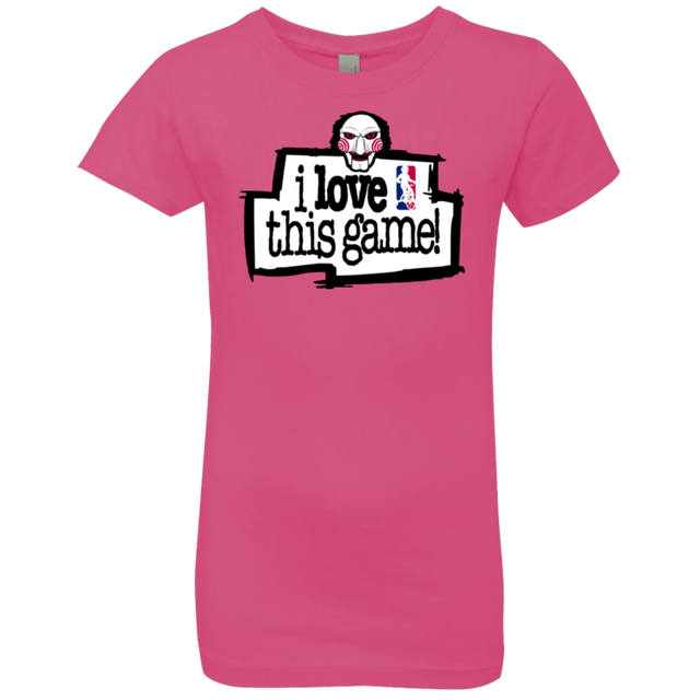 T-Shirts Hot Pink / YXS I Love This Game Girls Premium T-Shirt