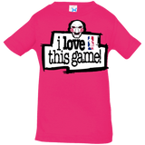 T-Shirts Hot Pink / 6 Months I Love This Game Infant Premium T-Shirt