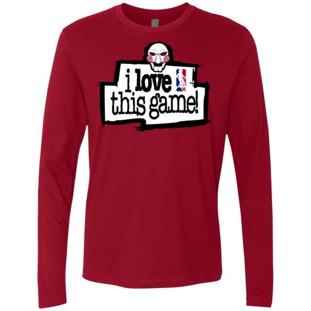 T-Shirts Cardinal / Small I Love This Game Men's Premium Long Sleeve