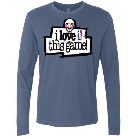 T-Shirts Indigo / Small I Love This Game Men's Premium Long Sleeve