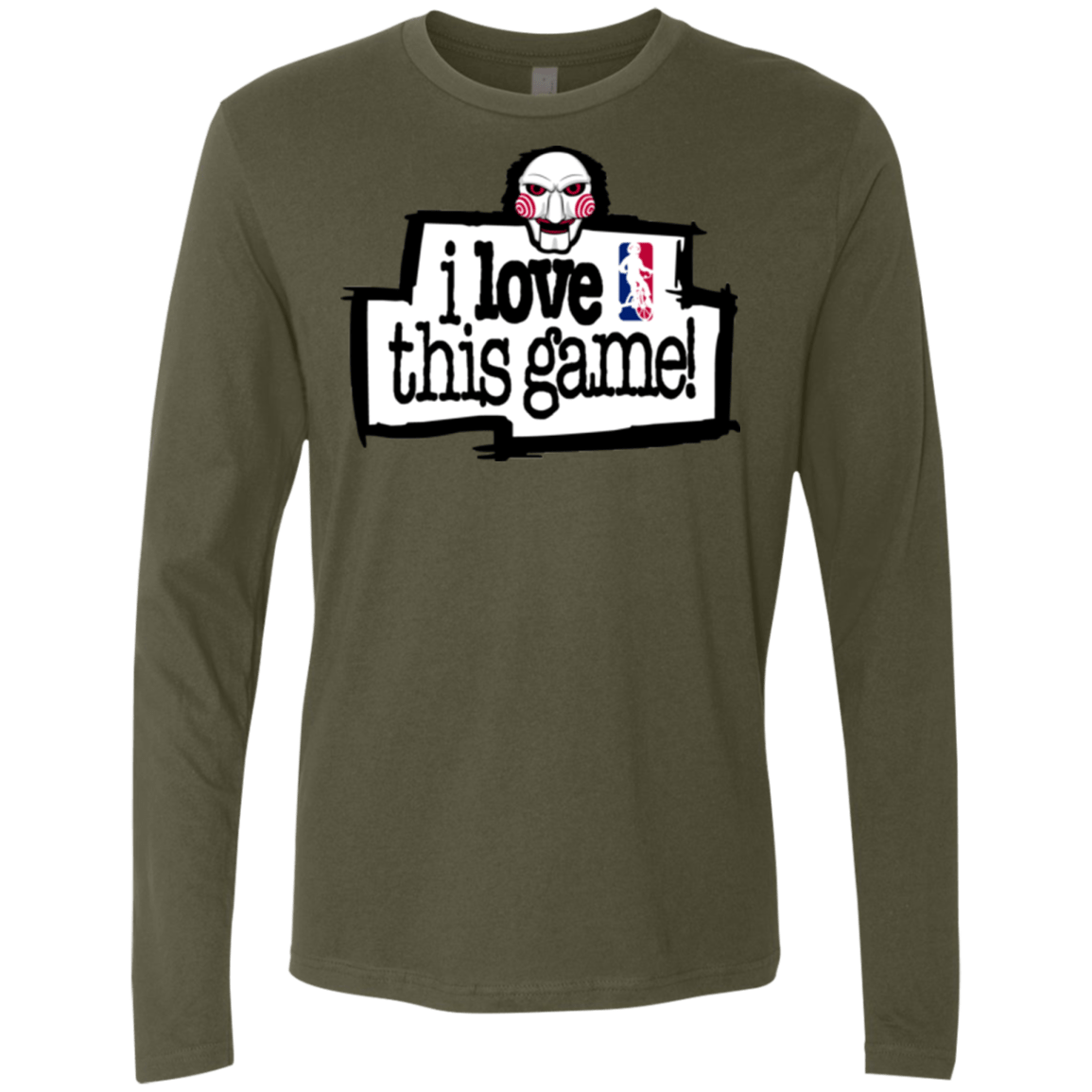 T-Shirts Military Green / Small I Love This Game Men's Premium Long Sleeve