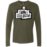 T-Shirts Military Green / Small I Love This Game Men's Premium Long Sleeve