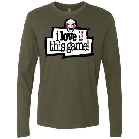 T-Shirts Military Green / Small I Love This Game Men's Premium Long Sleeve