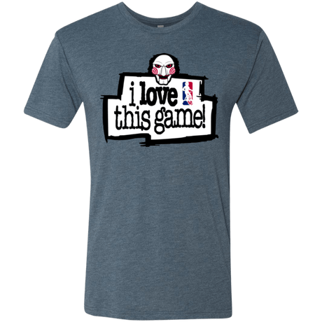 T-Shirts Indigo / Small I Love This Game Men's Triblend T-Shirt