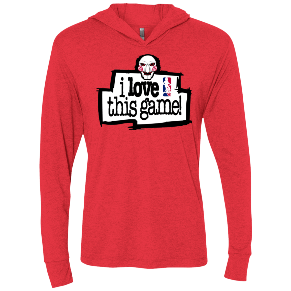 T-Shirts Vintage Red / X-Small I Love This Game Triblend Long Sleeve Hoodie Tee