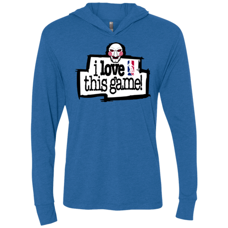 T-Shirts Vintage Royal / X-Small I Love This Game Triblend Long Sleeve Hoodie Tee