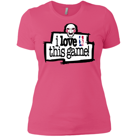 T-Shirts Hot Pink / X-Small I Love This Game Women's Premium T-Shirt