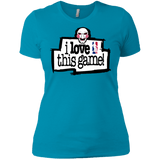 T-Shirts Turquoise / X-Small I Love This Game Women's Premium T-Shirt