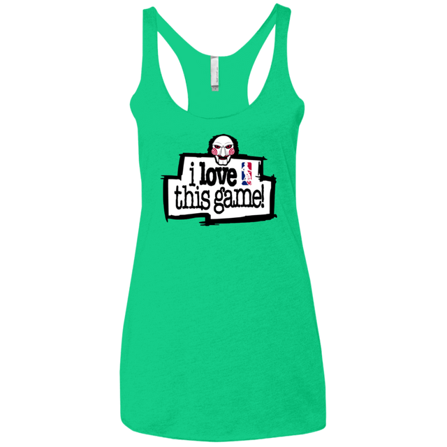 T-Shirts Envy / X-Small I Love This Game Women's Triblend Racerback Tank