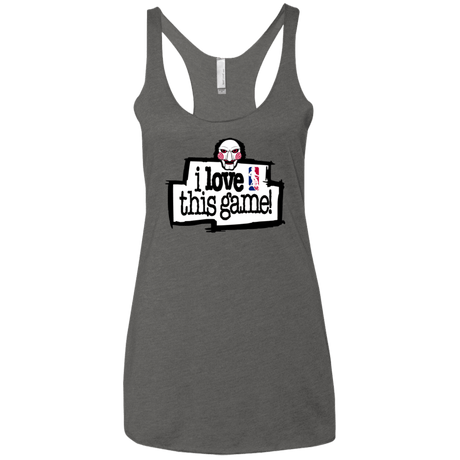 T-Shirts Premium Heather / X-Small I Love This Game Women's Triblend Racerback Tank