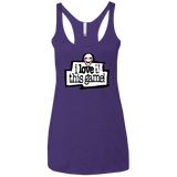 T-Shirts Purple Rush / X-Small I Love This Game Women's Triblend Racerback Tank
