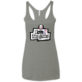 T-Shirts Venetian Grey / X-Small I Love This Game Women's Triblend Racerback Tank